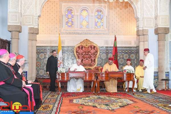 الملك الأردني يشيد بـ “نداء القدس” الذي وقعه الملك محمد السادس وقداسة البابا