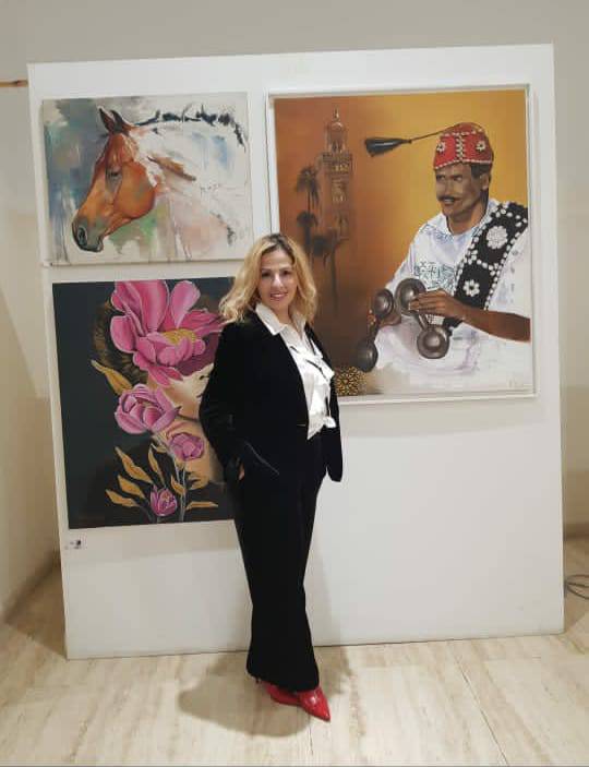 الفنانة كاميليا الزرقاني تشارك في معرض inspiration