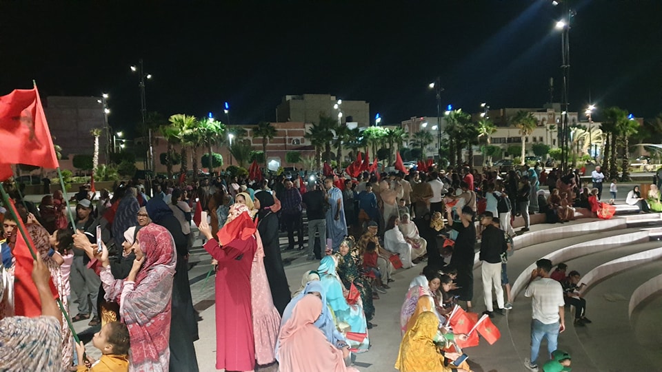 العيون تخرج للشوارع احتفالا بتنظيم المغرب كأس العالم 2030