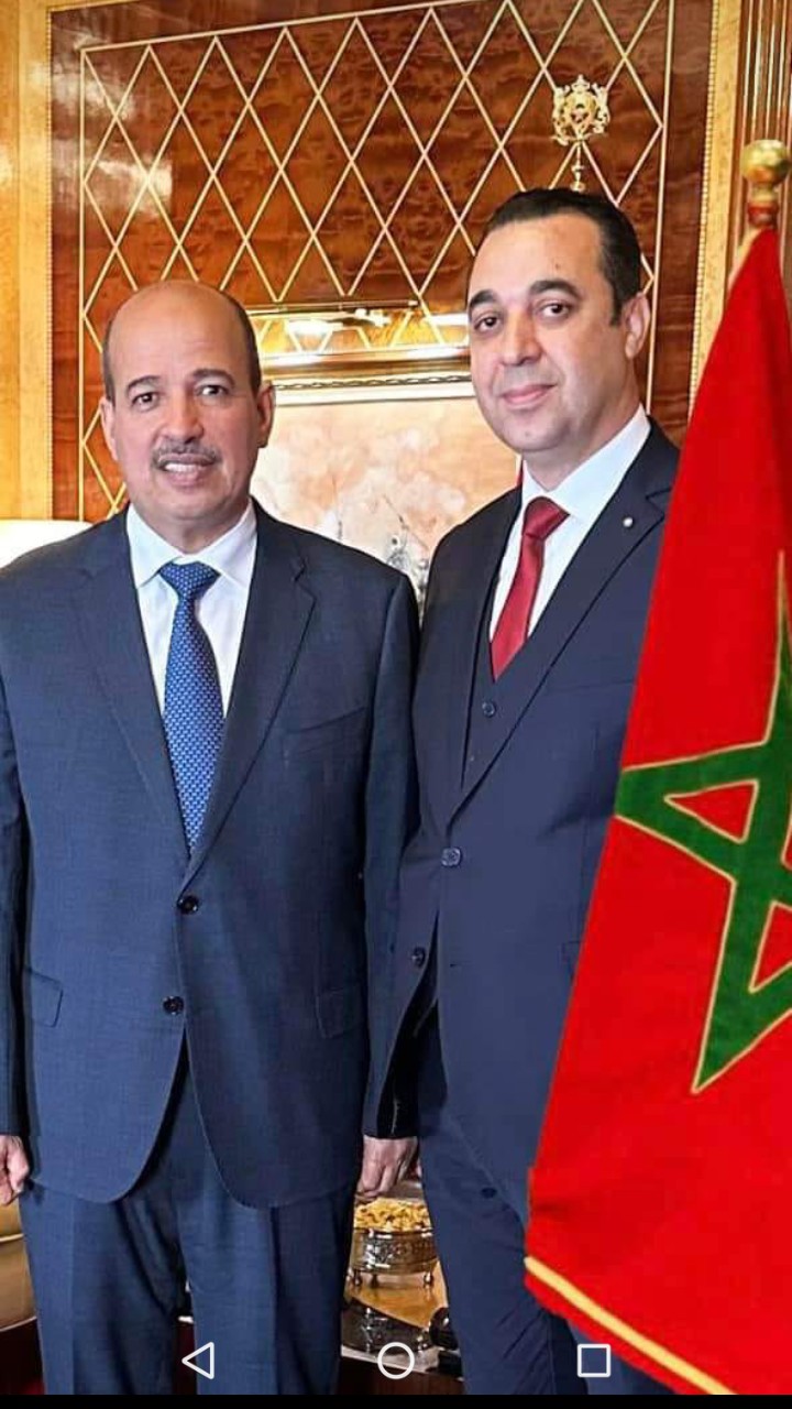 النعمة ميارة يستقبل رئيس جامعة الكفاءات المغربية المقيمة بالخارج