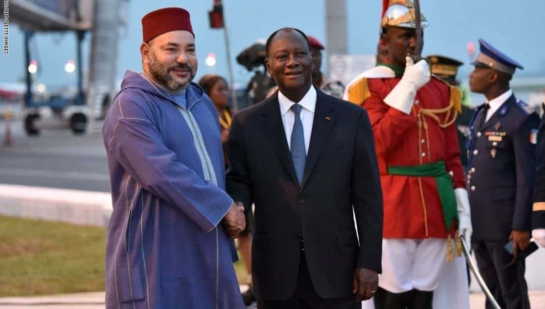 جلالة الملك يهنئ رئيس ساحل العاج وعقيلته بمناسبة التتويج بكأس إفريقيا