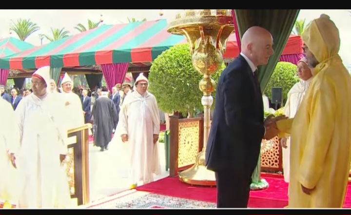 جياني إنفانتينو يعبر عن سعادته بحضور حفل الإستقبال الملكي بمناسبة عيد العرش المجيد