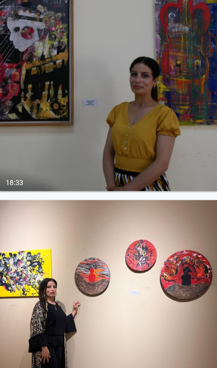 الفنانة ثورية الحساني.. لمسة تجريدية تنبع من أعماق مدينة الرياح