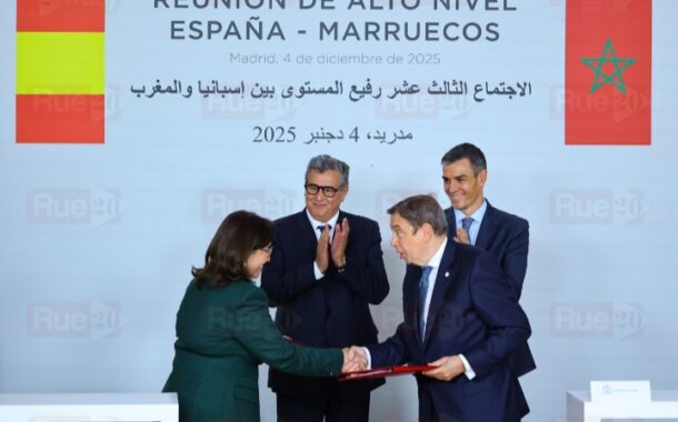 عزيز أخنوش ونظيره الإسباني بيدرو سانشير في اجتماع رفيع المستوى