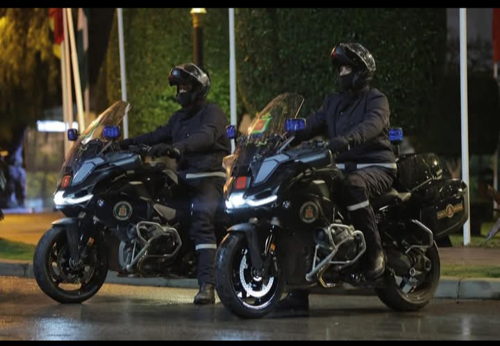 كوكبات دراجيي القوات الخاصة تشارك في تأمين منافسات كأس أمم إفريقيا لكرة القدم