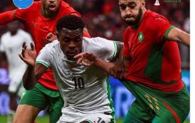 المنتخب الوطني المغربي يحجز بطاقة التأهل إلى نهائي كأس إفريقيا عقب فوزه على منتخب نيجيريا جيح
