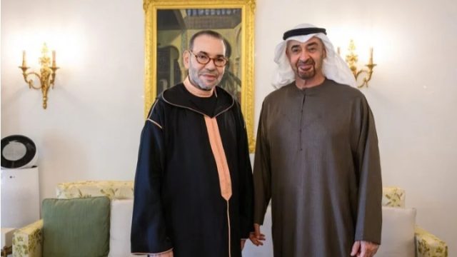 استقبال رسمي لمحمد بن زايد آل نهيان، رئيس دولة الإمارات العربية المتحدة لجلالة الملك محمد السادس