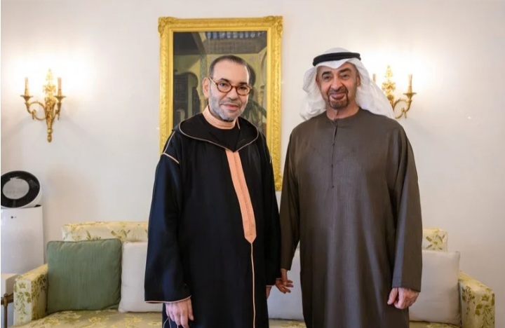 استقبال رسمي لمحمد بن زايد آل نهيان، رئيس دولة الإمارات العربية المتحدة لجلالة الملك محمد السادس