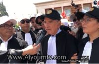كلمة السيد الامين العام لاتحاد المحامين العرب ذ المكاوي بنعيسى في وقفة اعتصام المحامين امام البرلمان